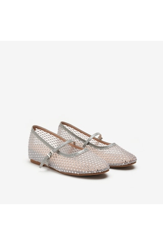 Argento Sandalet Kadın 1f6070ds Donna Serena T. 6070ds Rete Gümüş