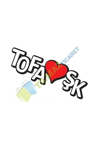 Tofaş Tofaşk Oto Sticker Araba Yapıştırma Etiket Kaliteli Folyo