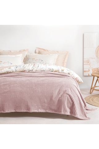 Yataş Bedding Holly Wellsoft Battaniye (Tek Kişilik) - Pudra