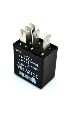 Mikro Röle 12v 40a 5p 5 Fişli Terminalli Dirençli Çift Platin