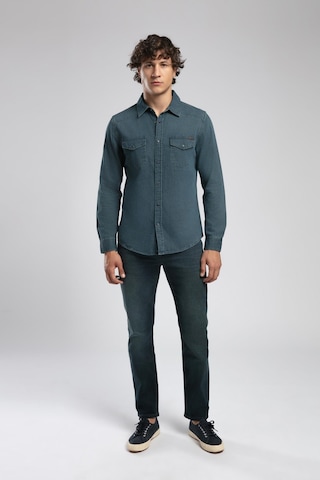 Lee Cooper Worner 2 Erkek %100 Pamuk Jean Gömlek-19655 Siyah