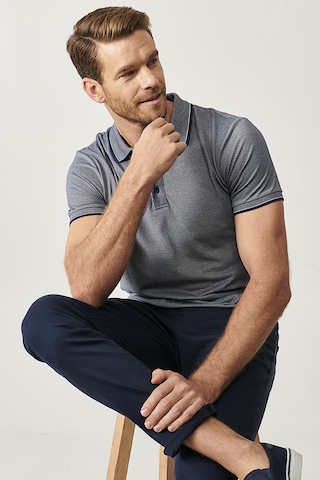 AC&Co / Altınyıldız Classics Erkek Bordo-Acık Sıyah-Acık Lacı Çekmeyen Pamuklu Kumaş Slim Fit Dar Kesim 3 'Lü Kıvrılmaz Polo Yaka Tişört Çok Renkli