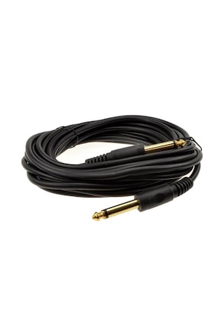 3 Metre - 6.3mm Mono Çivi Jak Gitar Amfi Enstrüman Kablosu