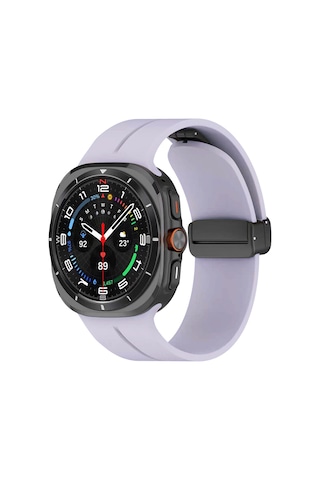 Galaxy Watch 8 Mkst Classic 46mm Krd-84 Silikon Kordon - Beyaz
