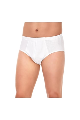 3 Adet Yıldız Erkek Pamuklu Süprem Slip Külot 03 Beyaz