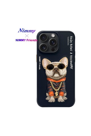 Premium Dikkat Çeken Stil Sahibi Günlük Kullanım İphone 14 Pro Köpek Figürlü Cool Glasses Kılıf 3d
