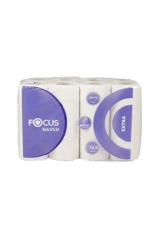 Focus Extra Kağıt Havlu Çift Katlı 22.75 X 12 Cm 90 Yaprak - 24 Adet 50000549