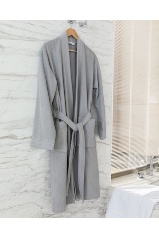Madame Coco Stripe Kimono Unisex Bornoz 1kborn0103gri