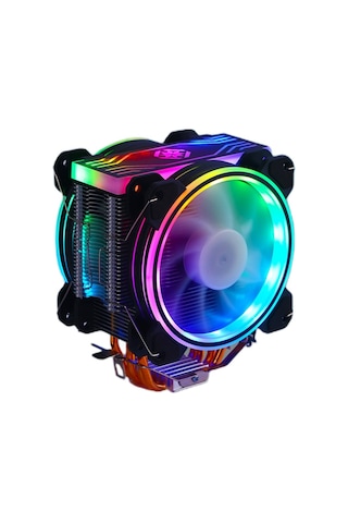 Zoko Ice-5 Auto Rainbow Fanlı RGB Led Board Kule İşlemci Fan 2 x 12 CM