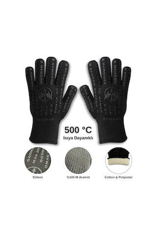 Dooman Yüksek Isıya Dayanıklı Barbekü Mangal Ve Fırın Eldiveni 500 C