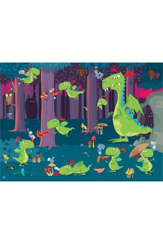 Sassi Dragons İn The Forest Giant Puzzle