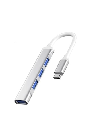 Hepu Type-c 3.1 To USB Hub 4 Port Metal Usb Çoğaltıcı Apple Uyumlu MacBook Uyu