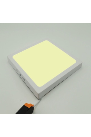 Kare Sıva Üstü Led Panel Armatür Trafolu Beyaz Gün 12/20/25W Beyaz