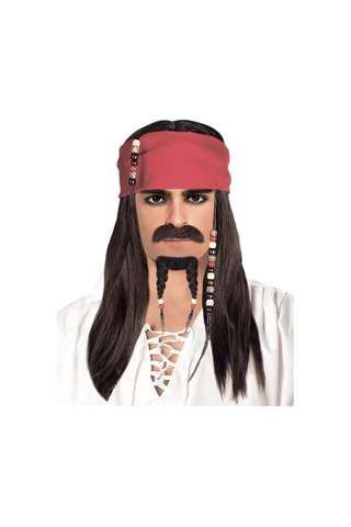 Riota Pirat Karnaval Peruk 211402380 Siyah