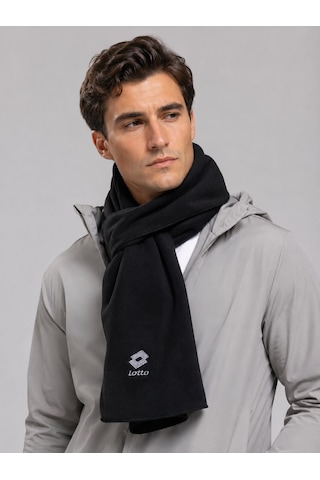 Lotto Siyah Unisex Polar Atkı - K2830