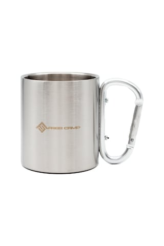 Freecamp Karabinalı Mug Çelik 220ml Çok Renkli