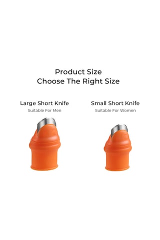 Reedark "bahçe Ve Mutfak İçin Pratik Silikon Parmak Bıçak Seti - 1 Bıçak + 5 Silikon Ped"