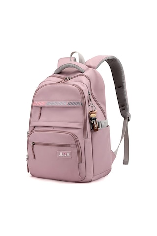 Mufunye Kadınlar İçin Lüks Nilon Çanta, Gençler Okul Çantası, Ağırlığı 600g, Çift Omuzlu, Çoklu Cep, Torba Mor Renk Çok Renkli