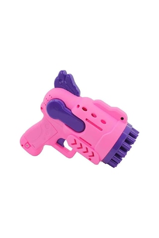 2 Adet Sarı Pembe Köpük Tabancası 29 Delikli Çoklu Köpük Atan Tabanca 2 Solisyon Hediye Bubbles Gun