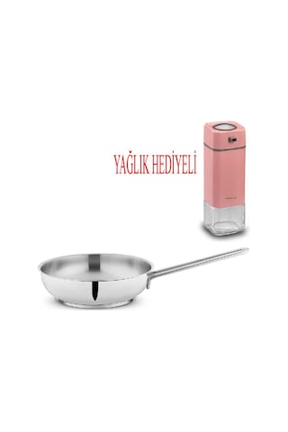 Held Çelik Tava 26 Cm Ve Cam Yağlık Gri