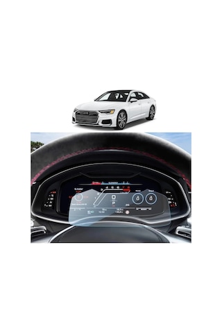 Audi A7 2019-2024 Model 12.3 Inç Direksiyon Arkası Gösterge Panel Uyumlu 9h Nano Ekran Koruyucu