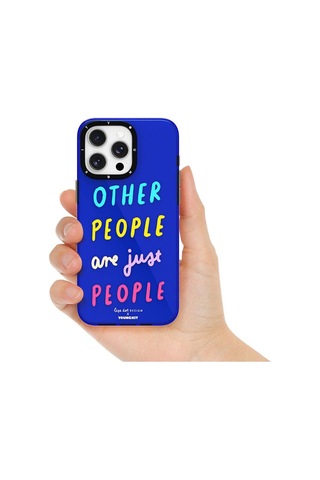 Apple Uyumlu iPhone 15 Kılıf Yazı Desenli Youngkit Mindfullness Serisi Kapak Yeşil