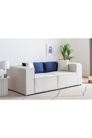 Nova 2 Modül Modüler Koltuk & Kanepe Takımı Beyaz