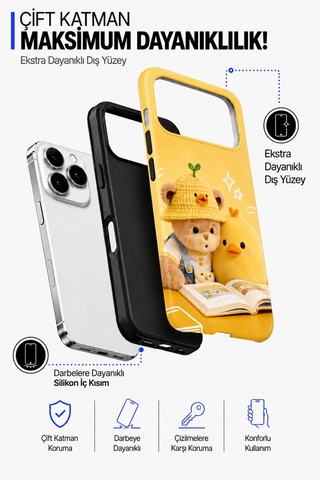 Apple iPhone Uyumlu, 17 Pro Vibes Collection Çift Katmanlı Essential Tough Telefon Kılıfı