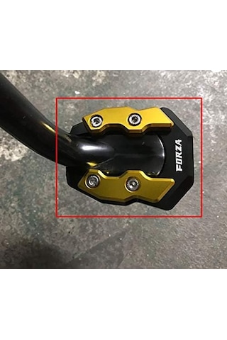 Honda Forza 250 2018-2022 Ayak Genişletme Yan Sehpa Kaz Ayak Siyah Renk Siyah