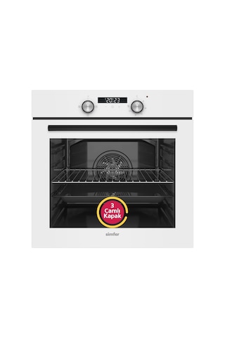 Simfer SB8204 Diamond 66 LT Ankastre Fırın Beyaz