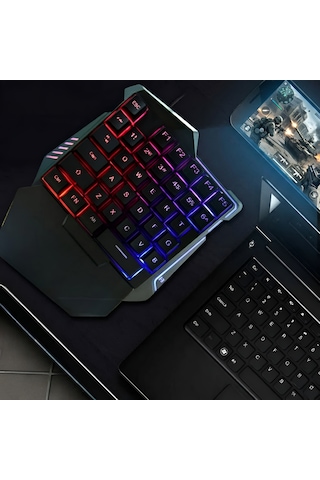 Microcase 35 Tuşlu Rgb Işıklı Kablolu Gaming Oyuncu Klavyesi - Al5728