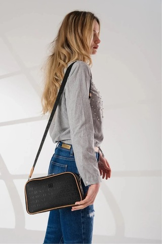 Just Polo Orijinal Kadın Ayarlanabilir Uzun Askılı Omuz Çantası Shopper 17x27 Siyah Camel Yeni