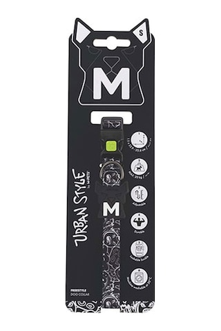 M-pets Urban Style Freestyle Köpek Boyun Tasması Siyaz Beyaz Small 22,9x35,6 Cm 244-58060.02 Çok Renkli