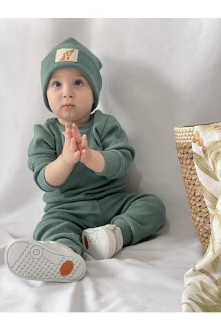 MiaBaby Bereli Üçlü Takım 001 Açık Yeşil