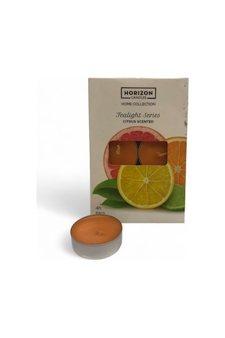 Tealight Citrus 6 Lı Mum Turuncu