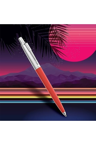 Jotter Originals Tükenmez Kalemler Retrowave Koleksiyonu Vermilion Kırmızı Ve İndigo Moru Mavi Mürekkep Orta Nokta 2 Adet ---