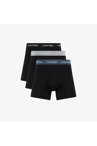 Calvin Klein Trunk 3'lü Erkek Siyah Boxer Düz 0000u2662g Siyah