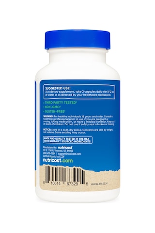 Nutricost Made With Organic Saw Palmetto 1000 Mg 120 Caps Cilt +