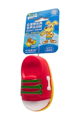 Soleil V9614 10 CM Plastik Öten Ayakkabı Köpek Oyuncağı Çok Renkli