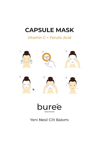 Kapsül Maske Vitamin C + Ferulic Acid Capsul Mask