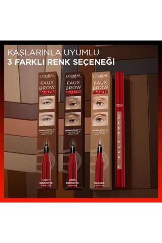 L'Oréal Paris Infaillible Faux Brow Ultra İnce Uçlu Kaş Kalemi Dark Brunette