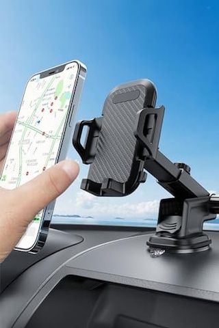 Universal Araç İçi Akrobat Telefon Tutucu Oto Teleskopik Hareketli Vantuzlu Araba Tutacağı 1450 Diğer