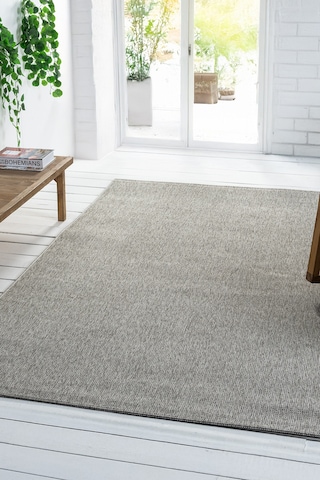 Mariesse Home Hav Toz Vermez Kolay Temizlenen Hasır Doku Sisal Halı Bombay 662-gri