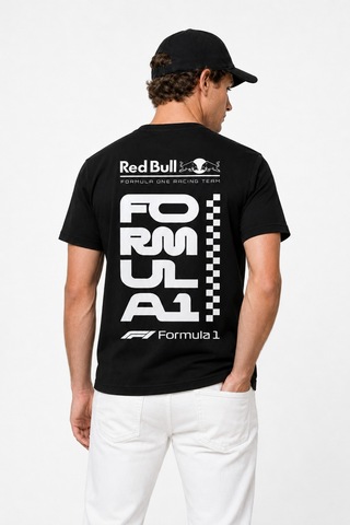 Book Orbook Redbull Formula 1 %100 Pamuk Sırt Baskılı Heavy Cotton Premıum Kalite T-shırt Y351 Siyah