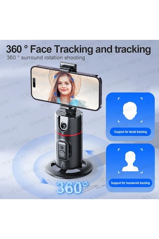 Torima P02 Profesyonel 360 Derece Gimbal Öz Çekim Telefon Sabitleyici Video Çekimi Siyah