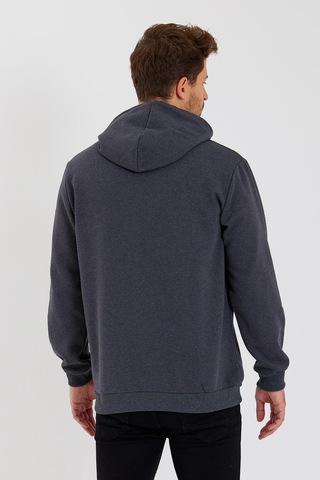 Mmetalic Kanguru Cepli Kapüşonlu İçi Pamuklu Erkek Sweatshirt 001
