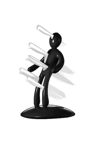 Sn-29170 Siyah Çok Amaçlı Mutfak Tezgah Üstü Bıçak Tutucu Stand Organizer Renkli