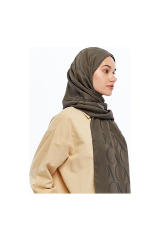 Valentino Orlandi Alia Vo Motif Desen Şal - 6545 Koyu Vizon