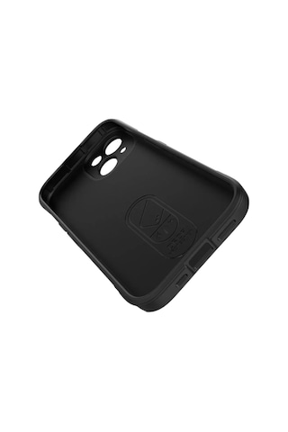 Apple Uyumlu iPhone 15 Silikon Kılıf - Kamera Korumalı Esnek Yeni Nesil Airbag Kapak - Siyah