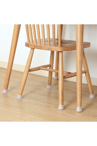 12 Adet Masa Sandalye Mobilya Ayağı Koruyucu Silikon Kılıf -gürültü Emici Parke Koruyucu Silikon